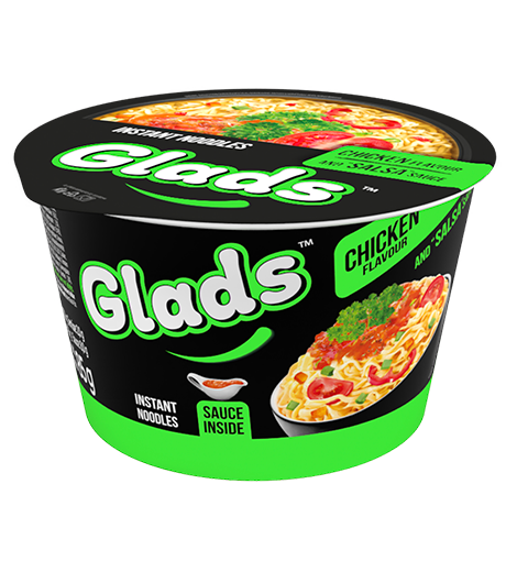 Glads nuudlid kanamaitse ja «Salsa» kastmega